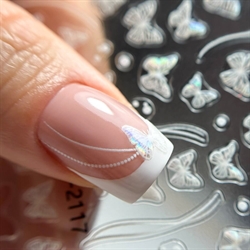 Holografiske Sommerfugle klistermærker, SD-2117, 5D, GNB